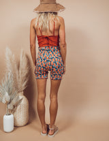 Maristy Floral Printed Shorts