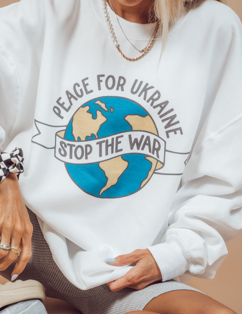 Peace for Ukraine Graphic Sweatshirt