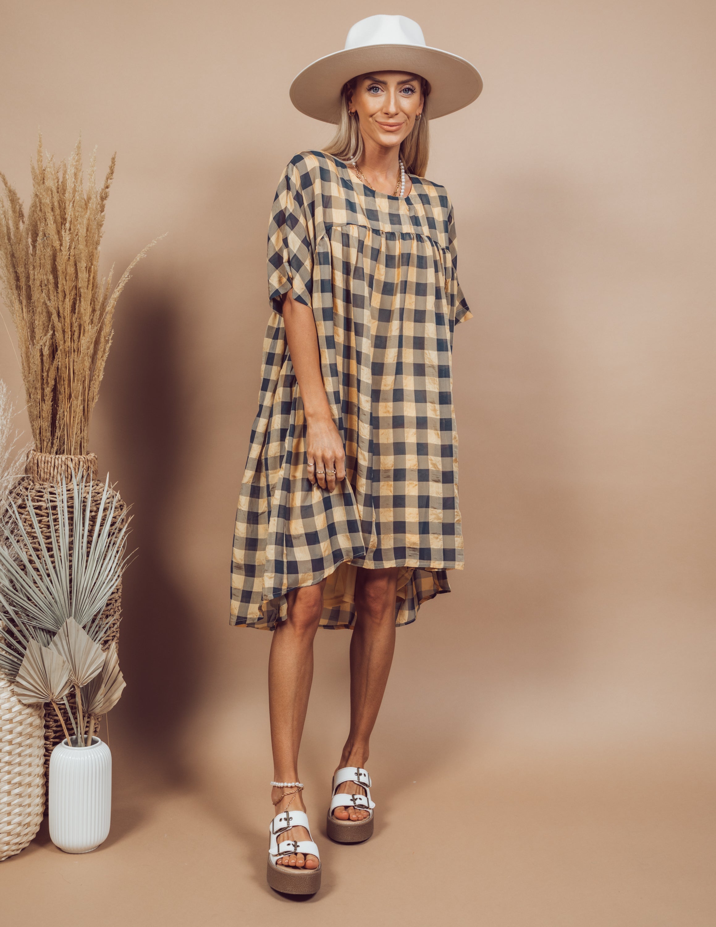 Charmaine Gingham Dress