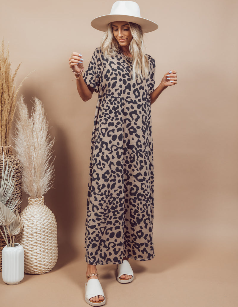 Karina Leopard Printed Dress
