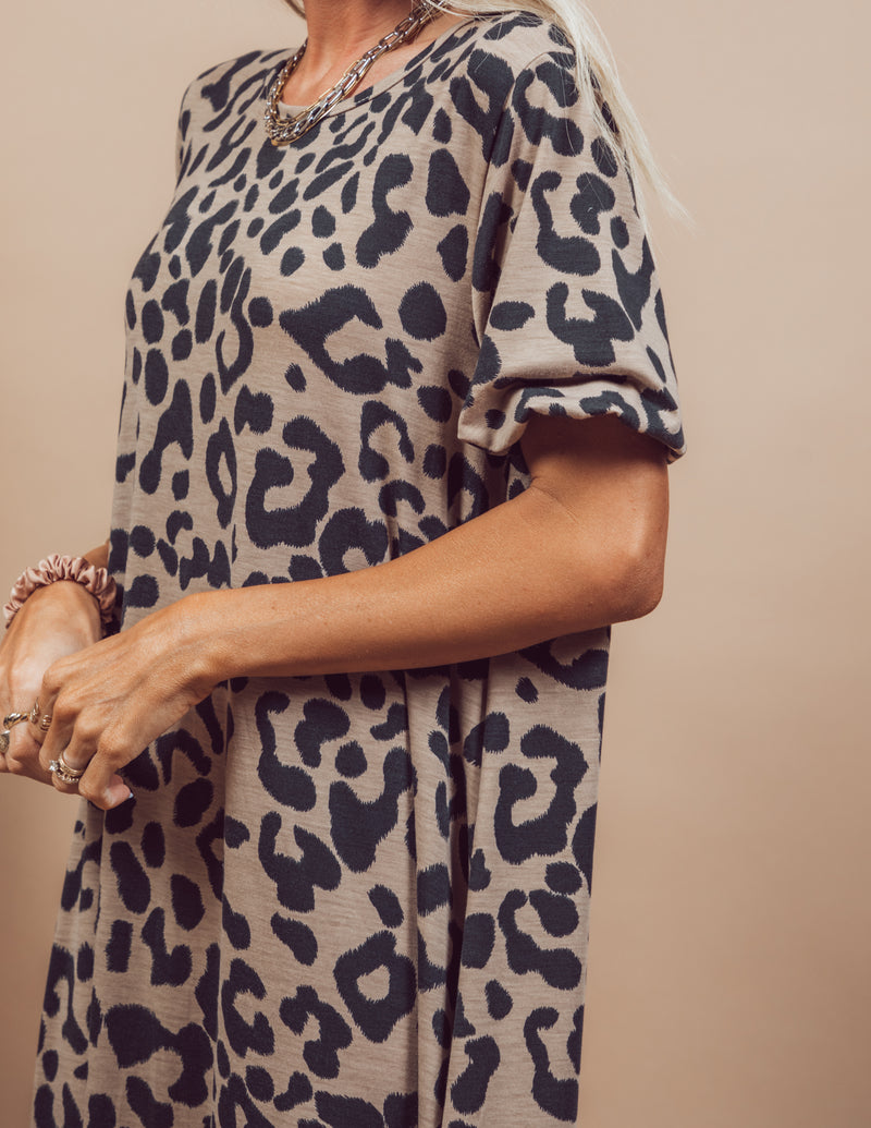 Karina Leopard Printed Dress
