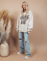 Game Day Oversized Graphic Sweatshirt