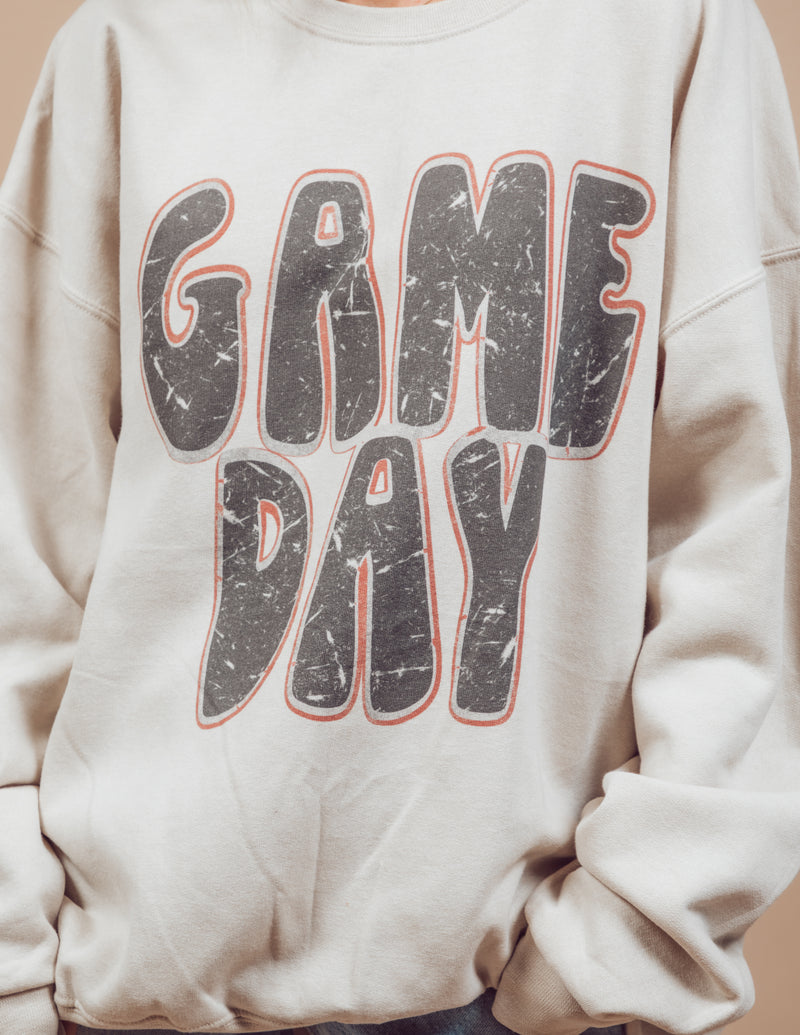 Game Day Oversized Graphic Sweatshirt