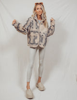 Jack Printed Teddy Jacket
