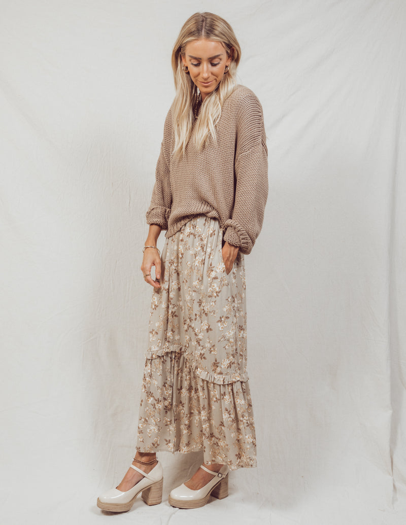 Danielle Floral Midi Skirt