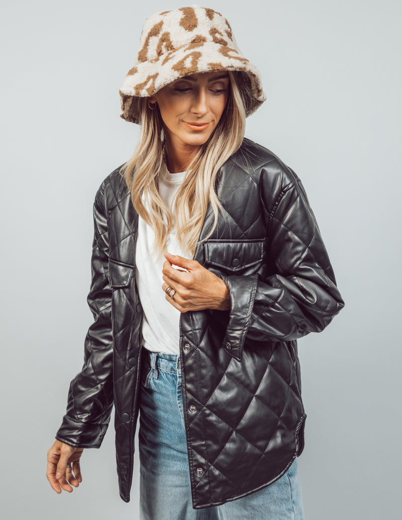 Leopard Teddy Bucket Hat