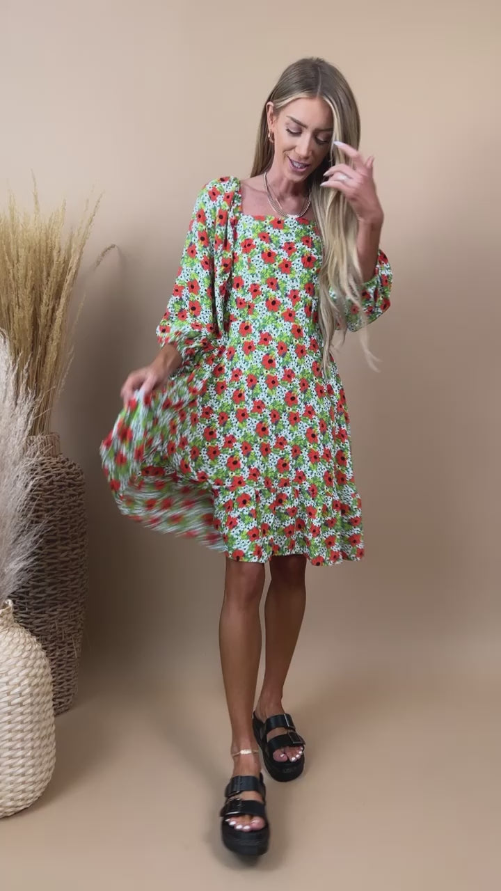 Monica Floral Dress