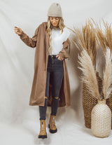 Urban Long Sweater in Mocha